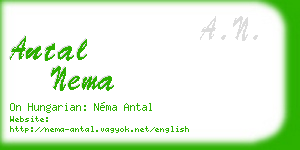 antal nema business card